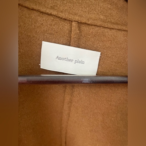 Another Plain wool coat women Sz. S/M dark beige Design by Korea Quiet luxury - Picture 5 of 12